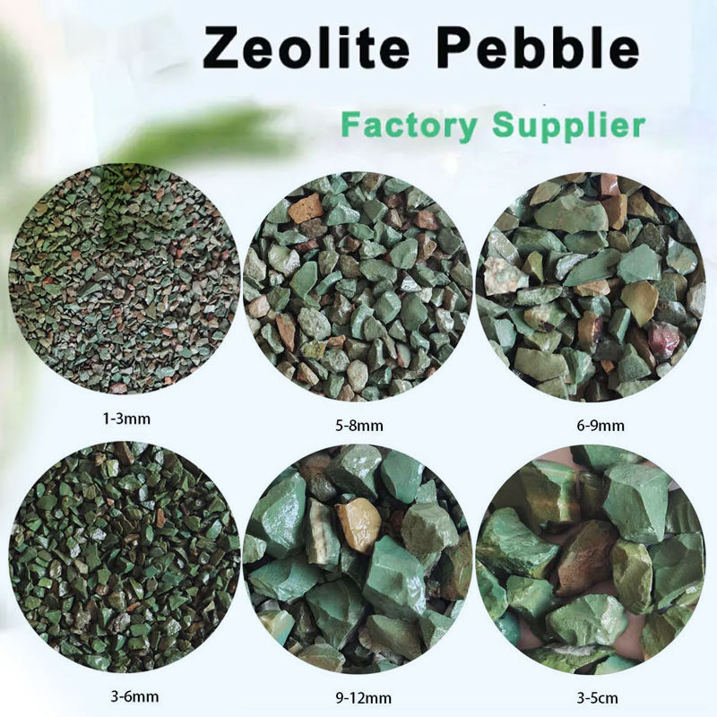 Green and White Natural Zeolite Powder Horticultural Soil Improvement Aquaculture Feed Grade Composed of Sio2 Clay