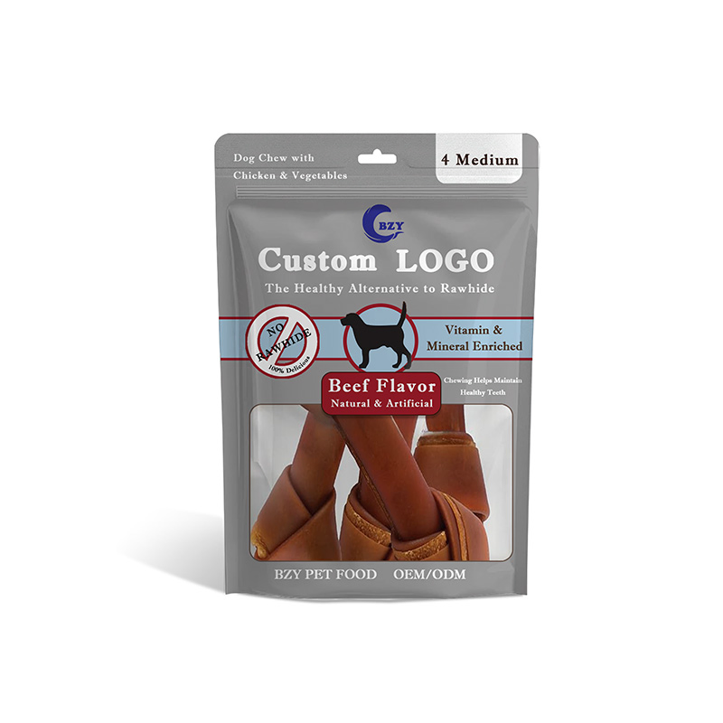 Rawhide Free Medium Bone with Beef 11oz (312g) Pouch Dog Treats