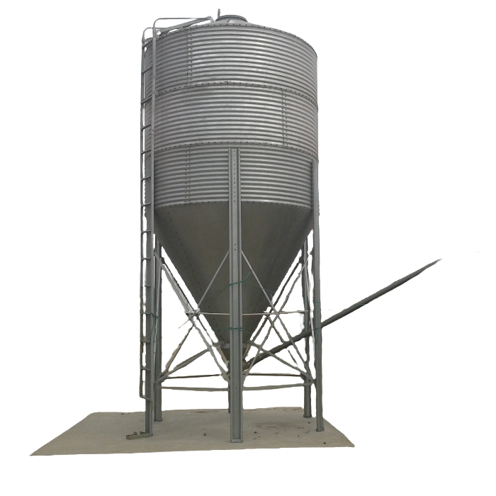 Durable Galvanized Steel Feed Tower for Poultry Farming Needs