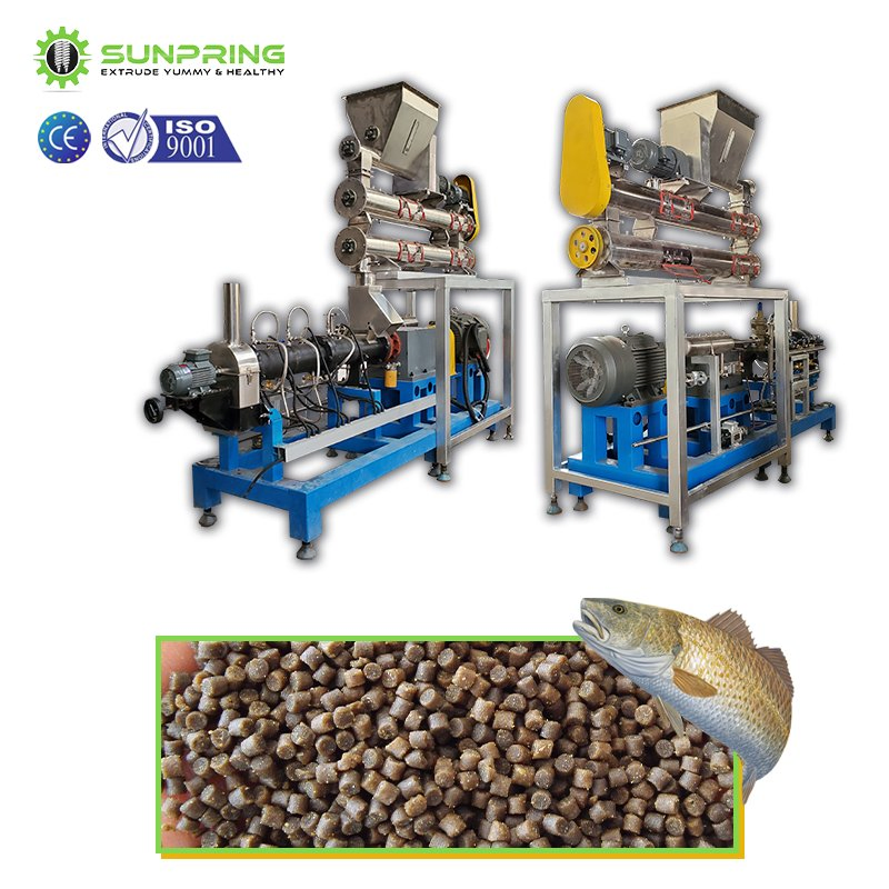 Floating &amp; Sinking Fish Feed Processing Line + Aquaculture 2mm Floating Fish Feed Machinery + Production of Extruded Fish Feed