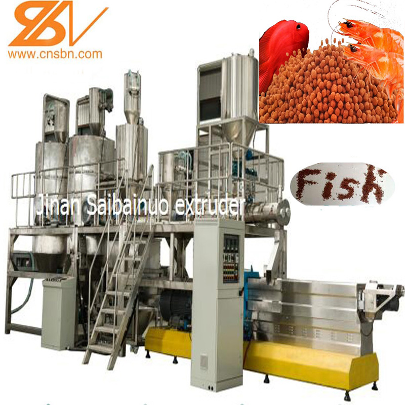 New Design Automatic Aquatic Aquaculture Floating and Sinking Fish Feed Processing Machine Extruder Equipment Plant Line