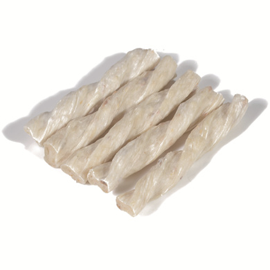 Factory Ddirect Sale Rawhide and Chicken Twist Stick Pet Treats