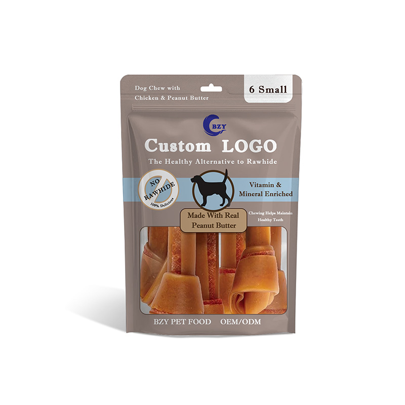 Rawhide Free Mini Bone with Peanut Butter 11oz (312g) Pouch Dog Treats