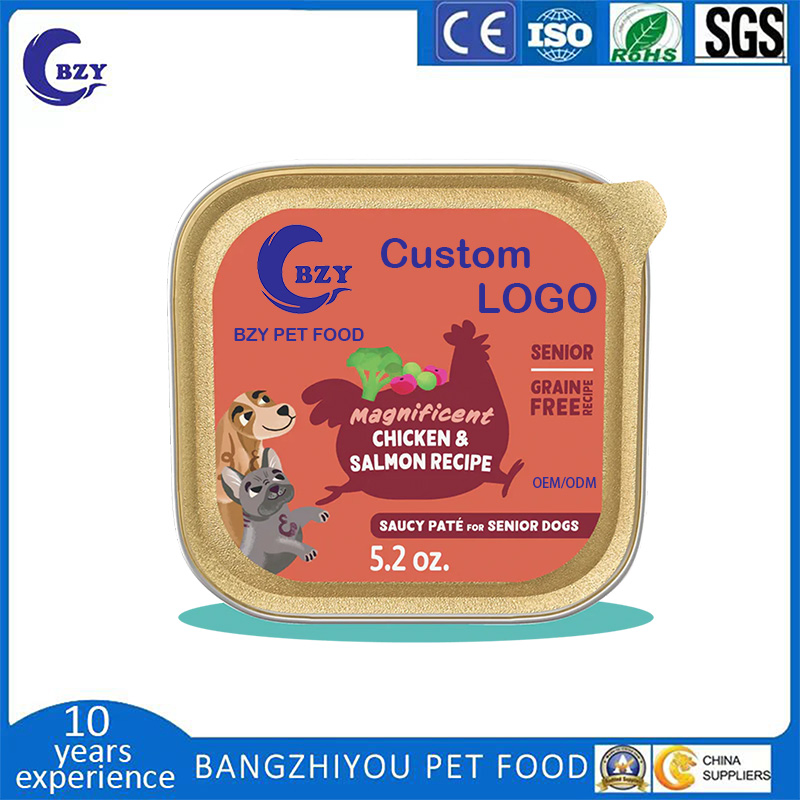 Chicken &amp; Salmon Wet Food Dog Treats