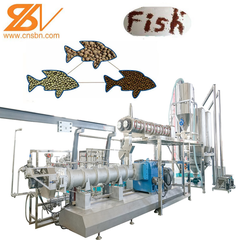 New Design Automatic Aquatic Aquaculture Floating and Sinking Fish Feed Processing Machine Extruder Equipment Plant Line