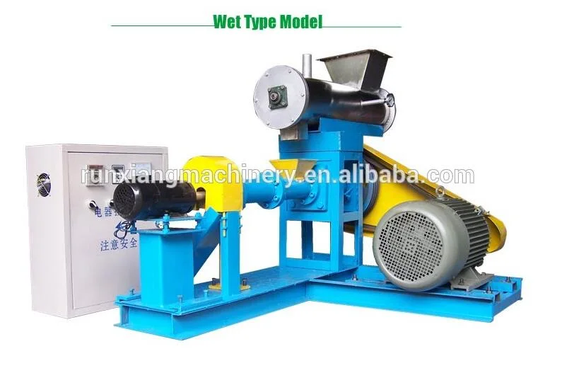 Wet Type Boiler Heating Floating Fish Feed Pellet Making Machine
