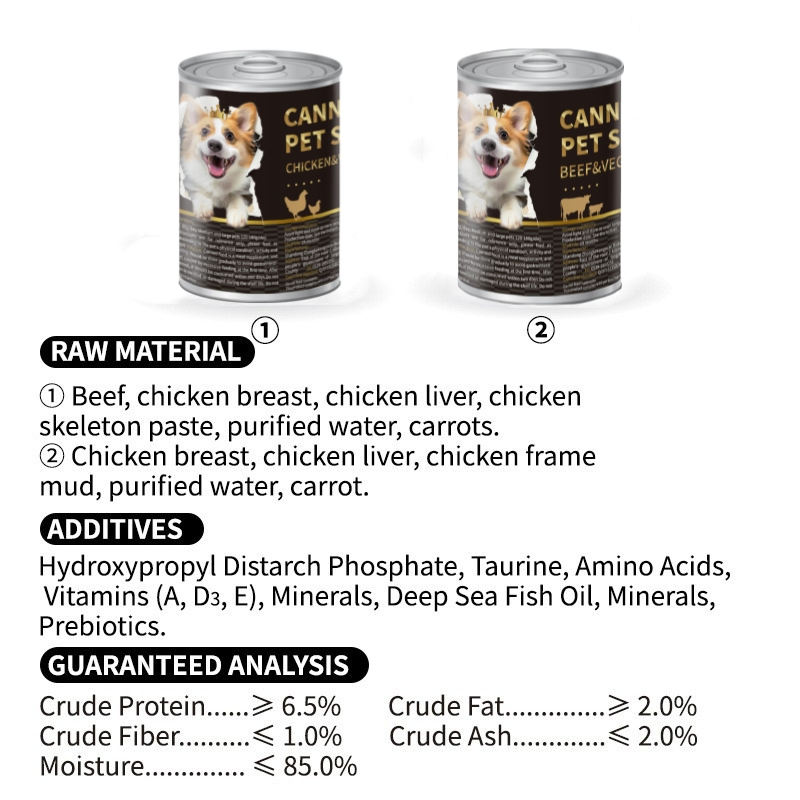 New Launched Dog Canned Food Pet Treats Wet Food Agent Recruitment