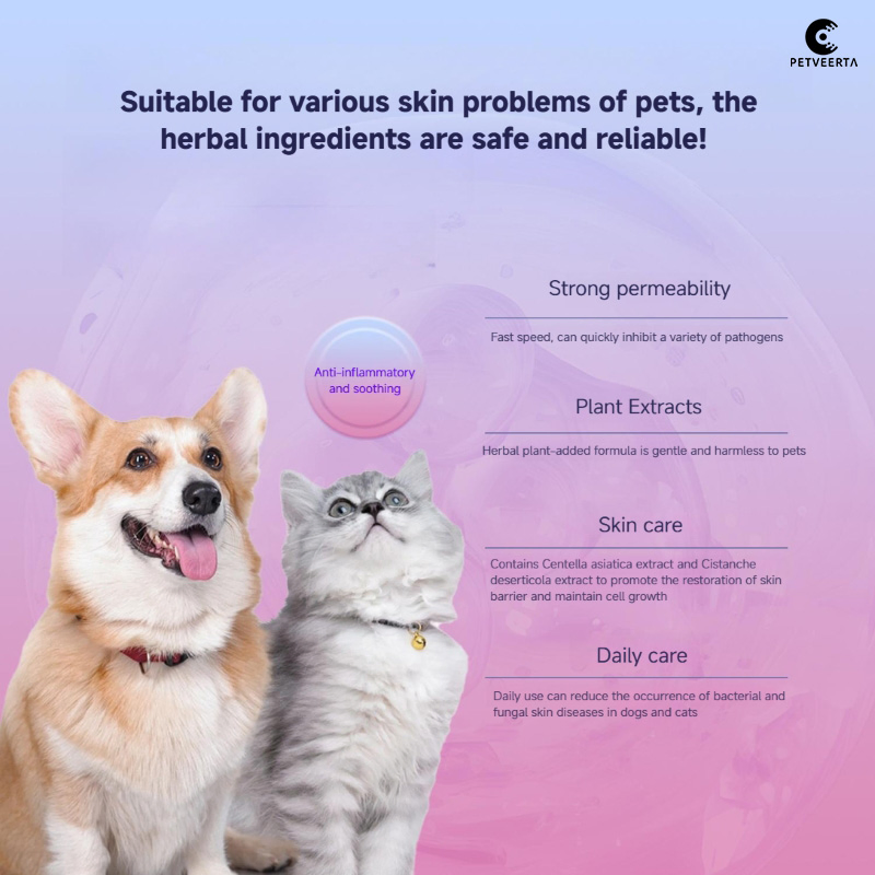 Calming Pet Skin Mist for Skin Soothing Treatment