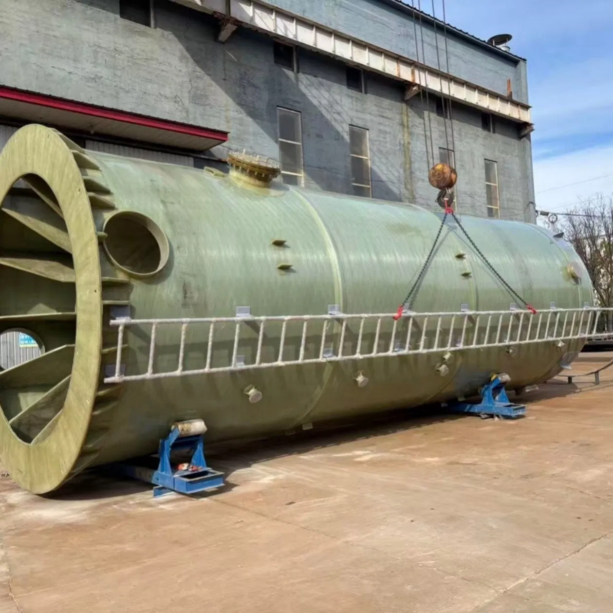 High Capacity Fiberglass Reinforced Plastic Tank for Aquaculture Water and Fish Feed Storage