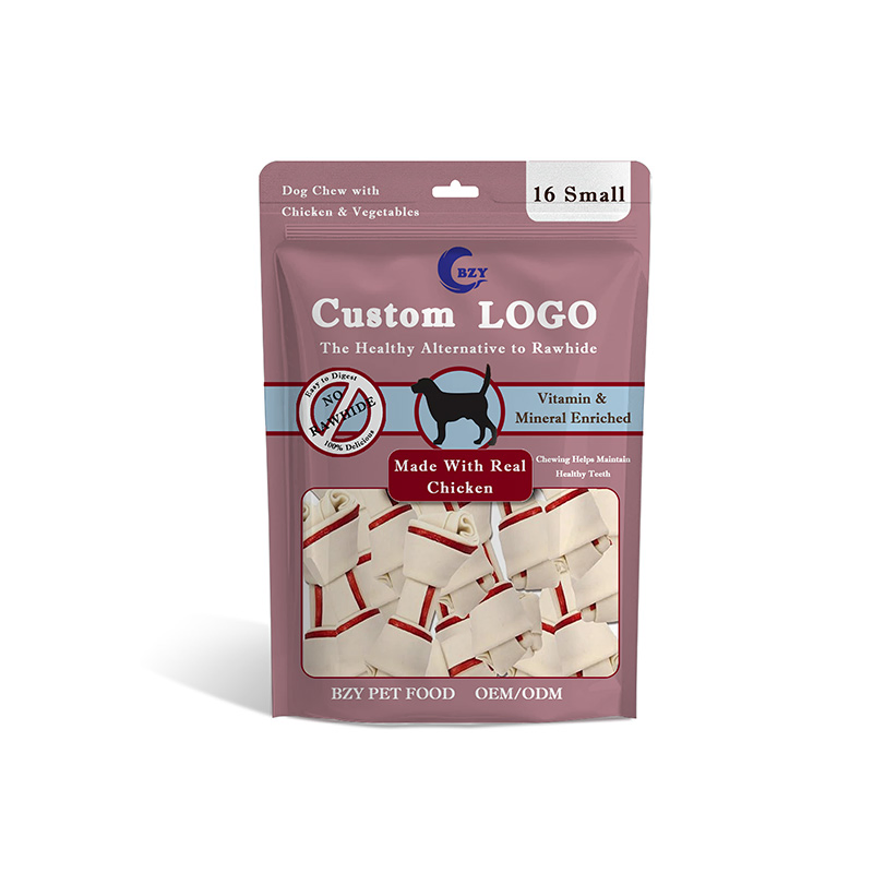 Rawhide Free Small Bone with Real Chicken 11oz (312g) Pouch Dog Treats