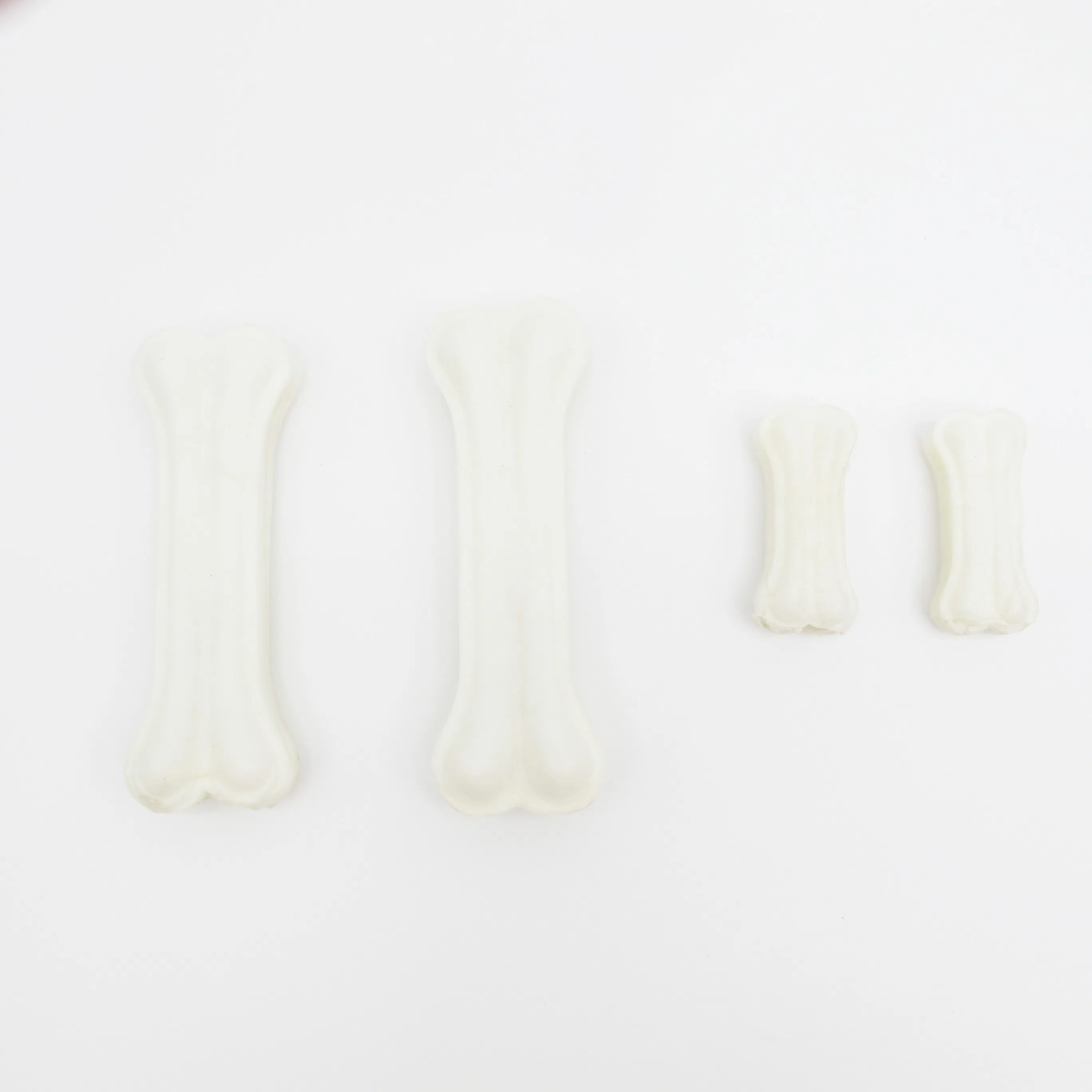 China Wholesale Supply Clean Teeth Calcium Supplement Pet Food Cat Snack Dog Treat Cowhide Pressed Bone Chicken 2 Inch Dog Chew