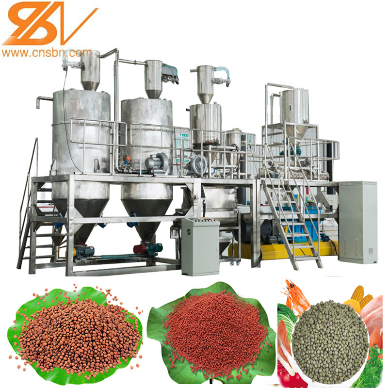 Automatic Aquatic Aquaculture Sinking Floating Fish Feed Making Machine