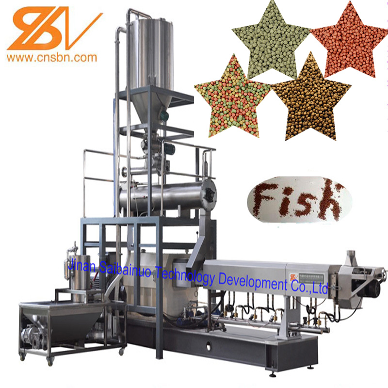 New Design Automatic Aquatic Aquaculture Floating and Sinking Fish Feed Processing Machine Extruder Equipment Plant Line