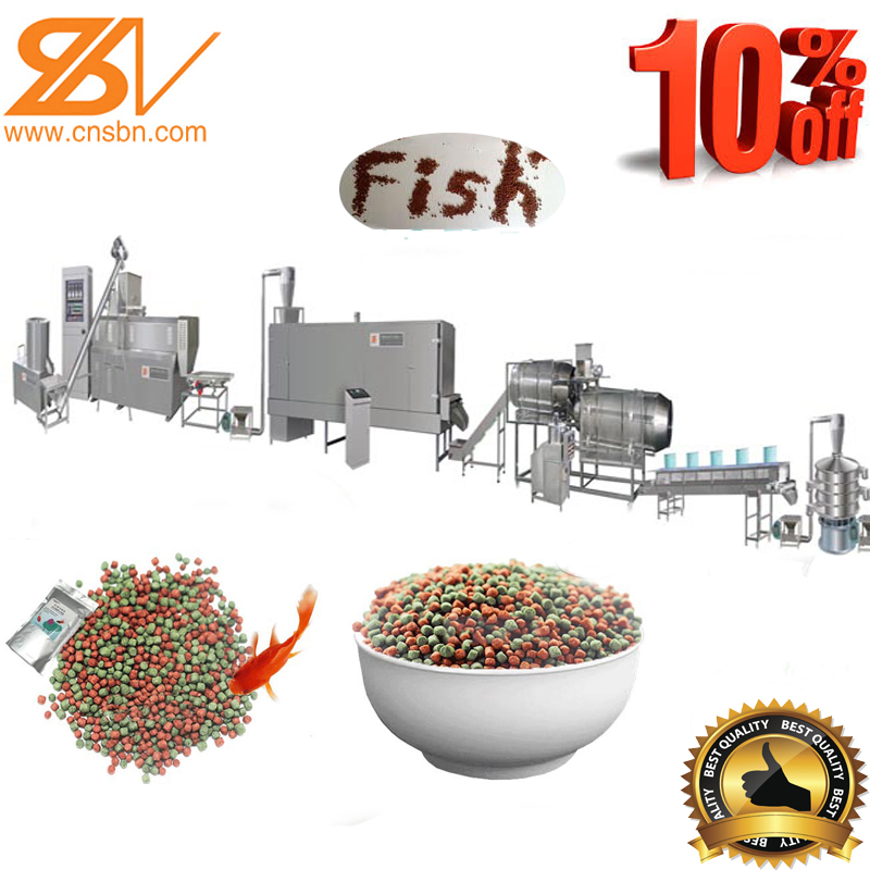 Automatic Aquatic Aquaculture Sinking Floating Fish Feed Making Machine
