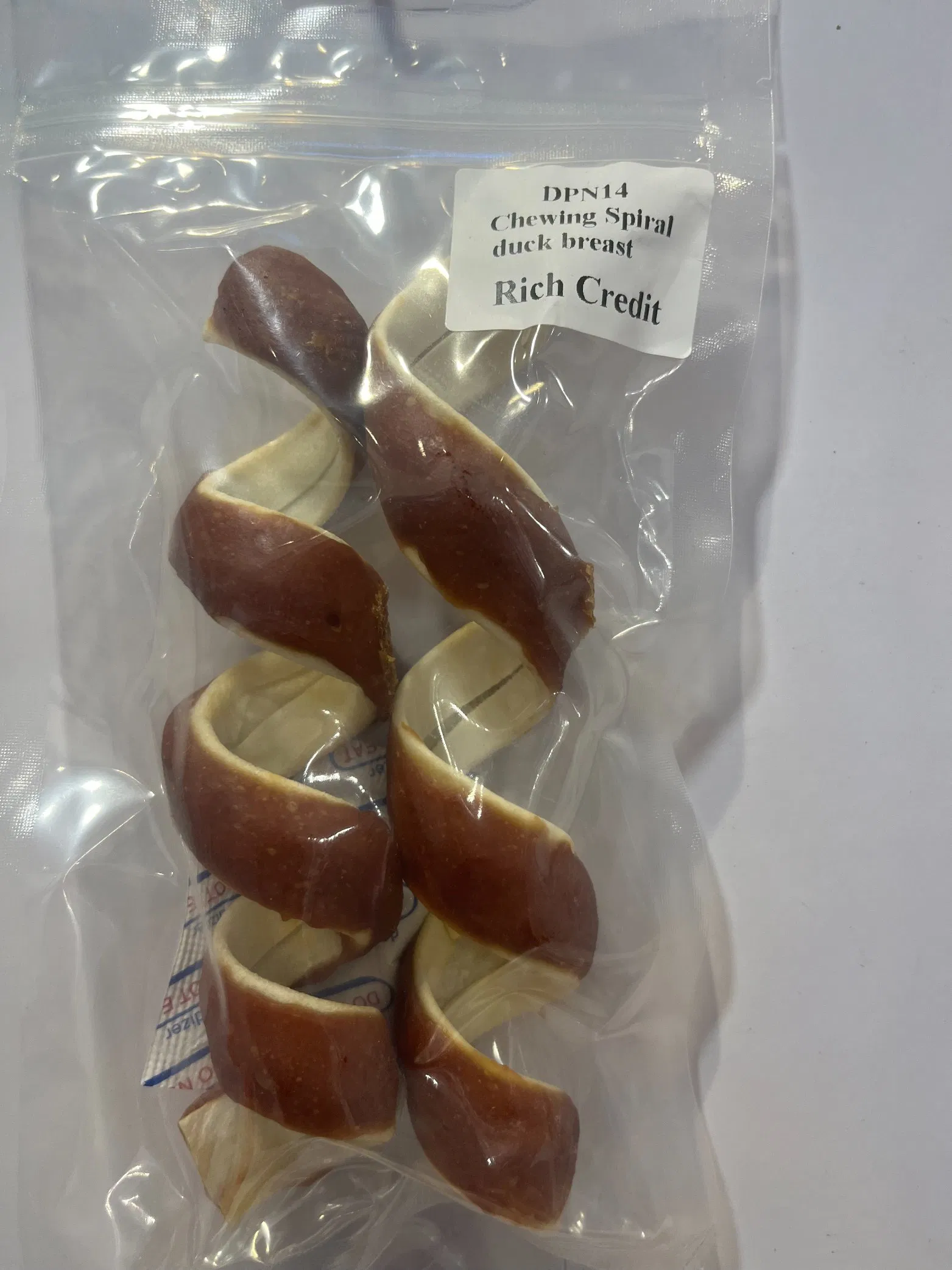 Premium Duck Breast Chewing Spiral Dog Treats