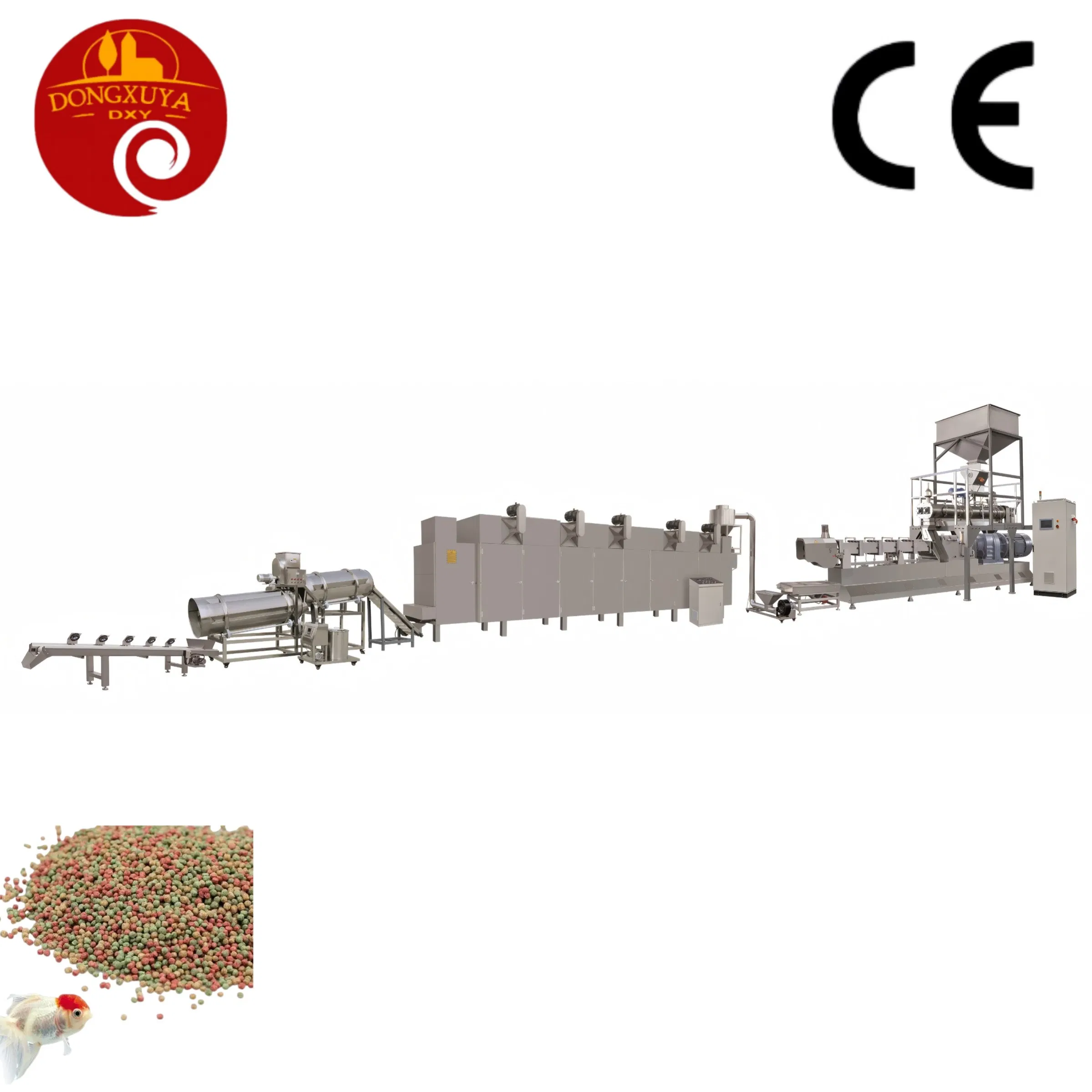 4ton/H Automatic Aquaculture Feed Pellet Making Extruder Machine Floating Sinking Fish Feed Equipment Plant Production Line