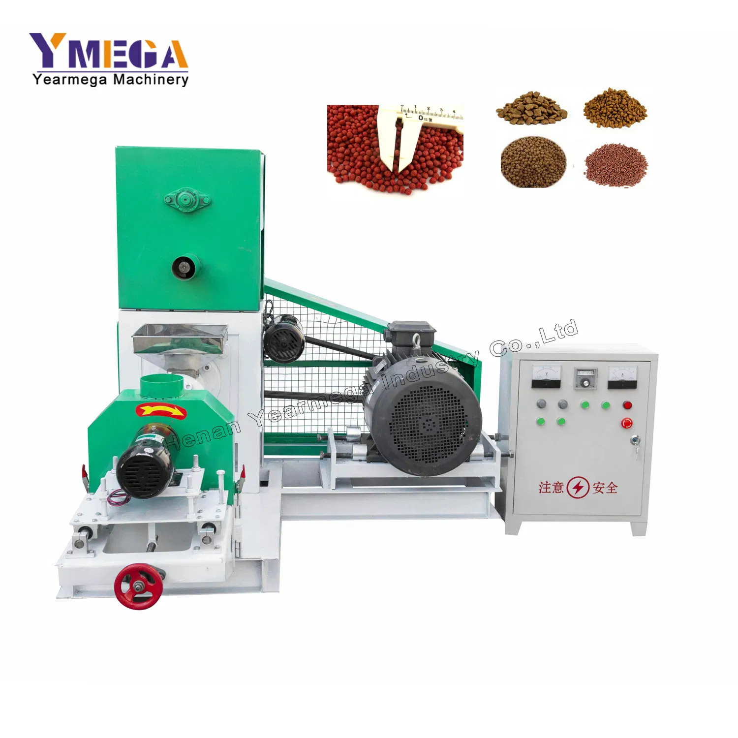 Multi-Functional Aquafeed Extruder Machine Supporting Floating and Sinking Pellets