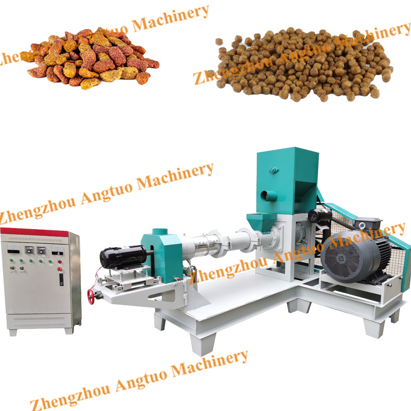 Continuous Work Carp Shrimp Cat Floating Fish Feed Pellet Maker Machine