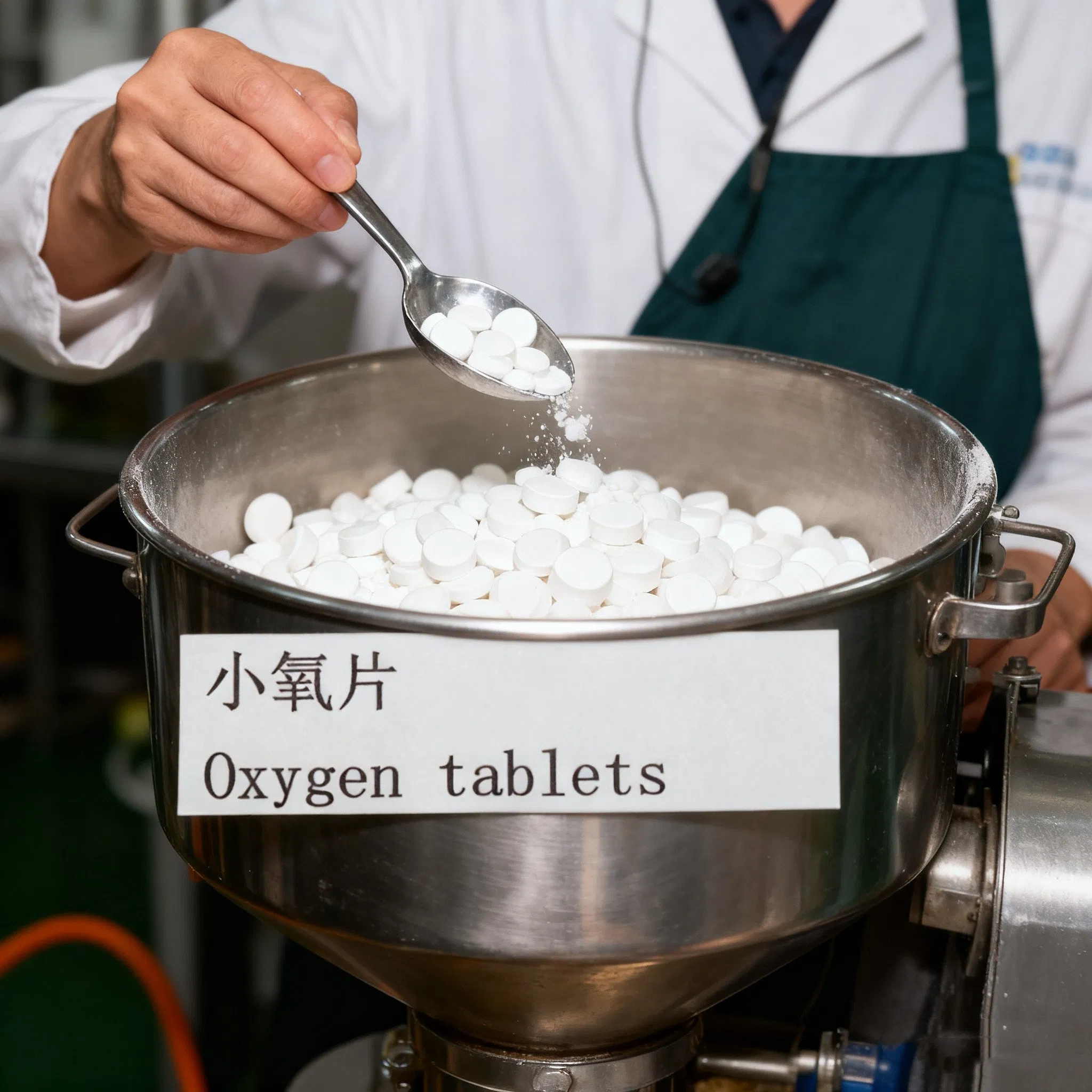 Small Oxygen Tablets Feed for Aquaculture Pond Bottom Oxygenation and Water Improvement