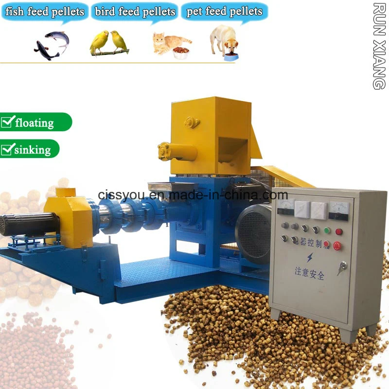 Wet Type Boiler Heating Floating Fish Feed Pellet Making Machine
