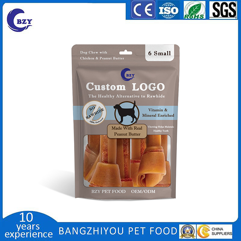 Rawhide Free Mini Bone with Peanut Butter 11oz (312g) Pouch Dog Treats