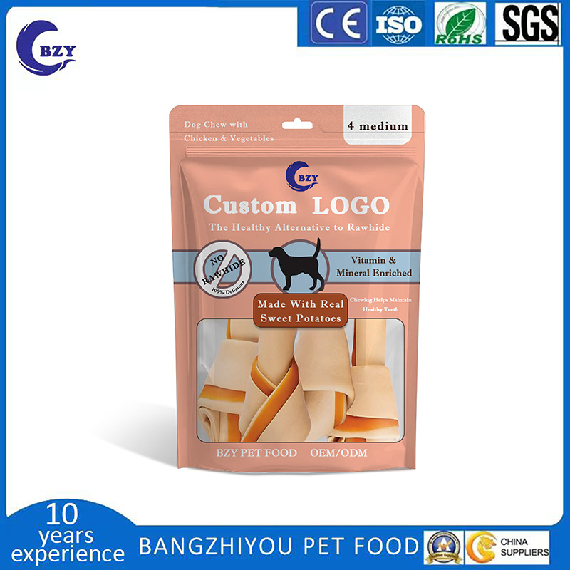 Rawhide Free 4 Medium Bone with Sweet Potato 11oz (312g) Dog Treats