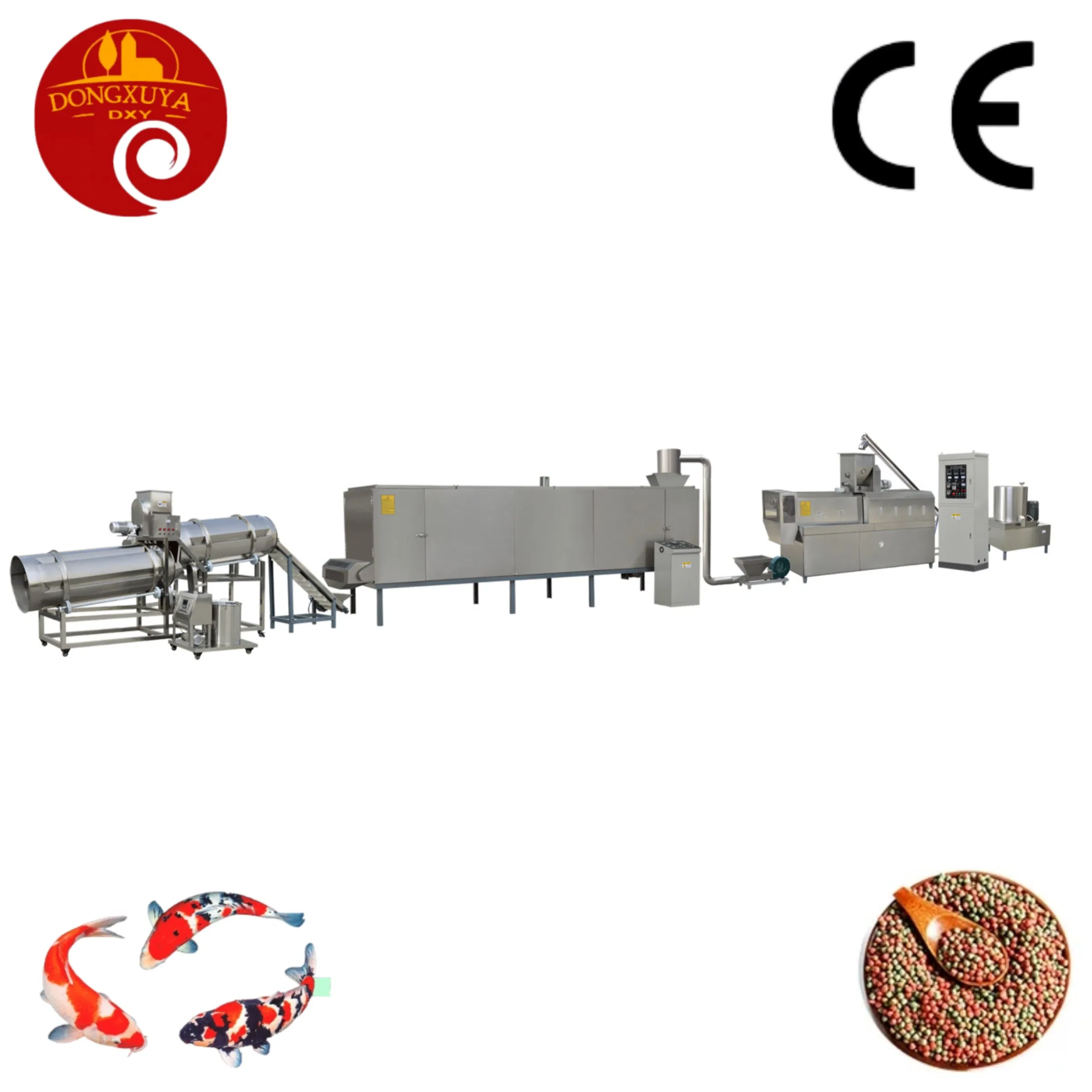 4ton/H Automatic Aquaculture Feed Pellet Making Extruder Machine Floating Sinking Fish Feed Equipment Plant Production Line