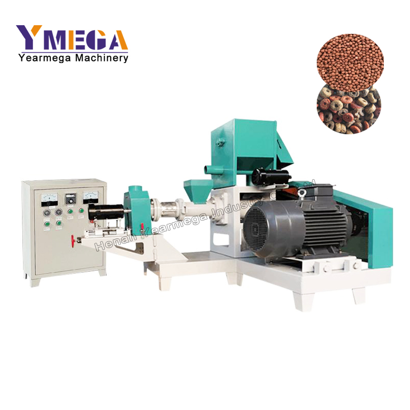 Multi-Functional Aquafeed Extruder Machine Supporting Floating and Sinking Pellets