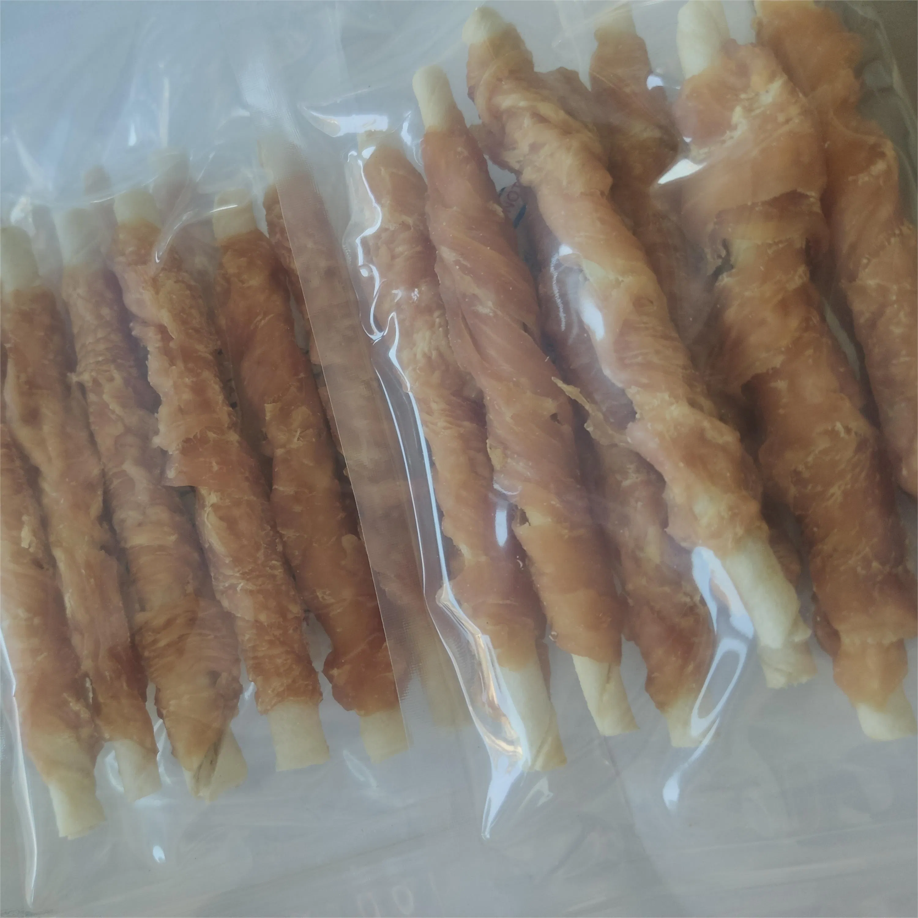 No Additives Pet Chicken Wrap Nature Rawhide Stick Dog Training Treats