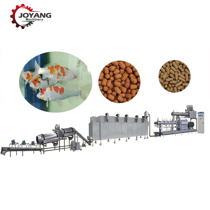 Puffed Fish Feed Extruder Food Granulator Floating Pellet Fish Feed Making Machine