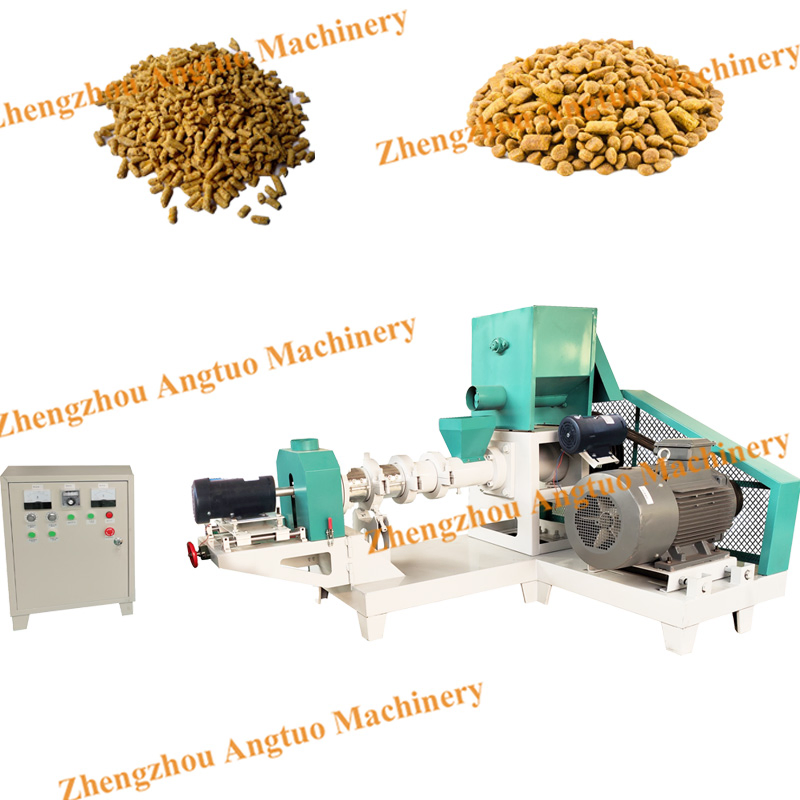 Continuous Work Carp Shrimp Cat Floating Fish Feed Pellet Maker Machine
