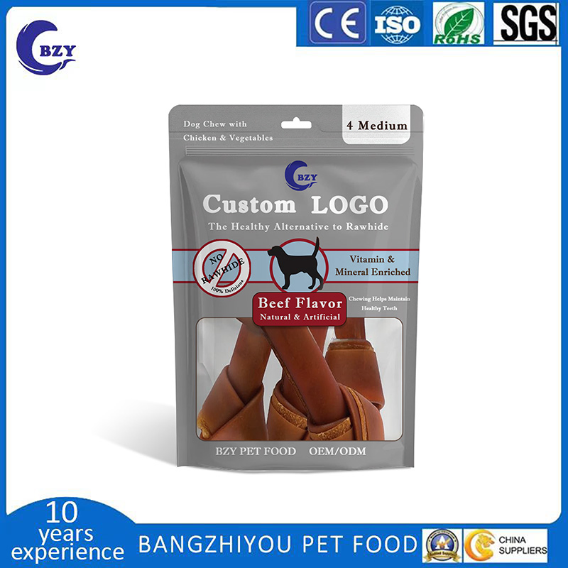 Rawhide Free Medium Bone with Beef 11oz (312g) Pouch Dog Treats