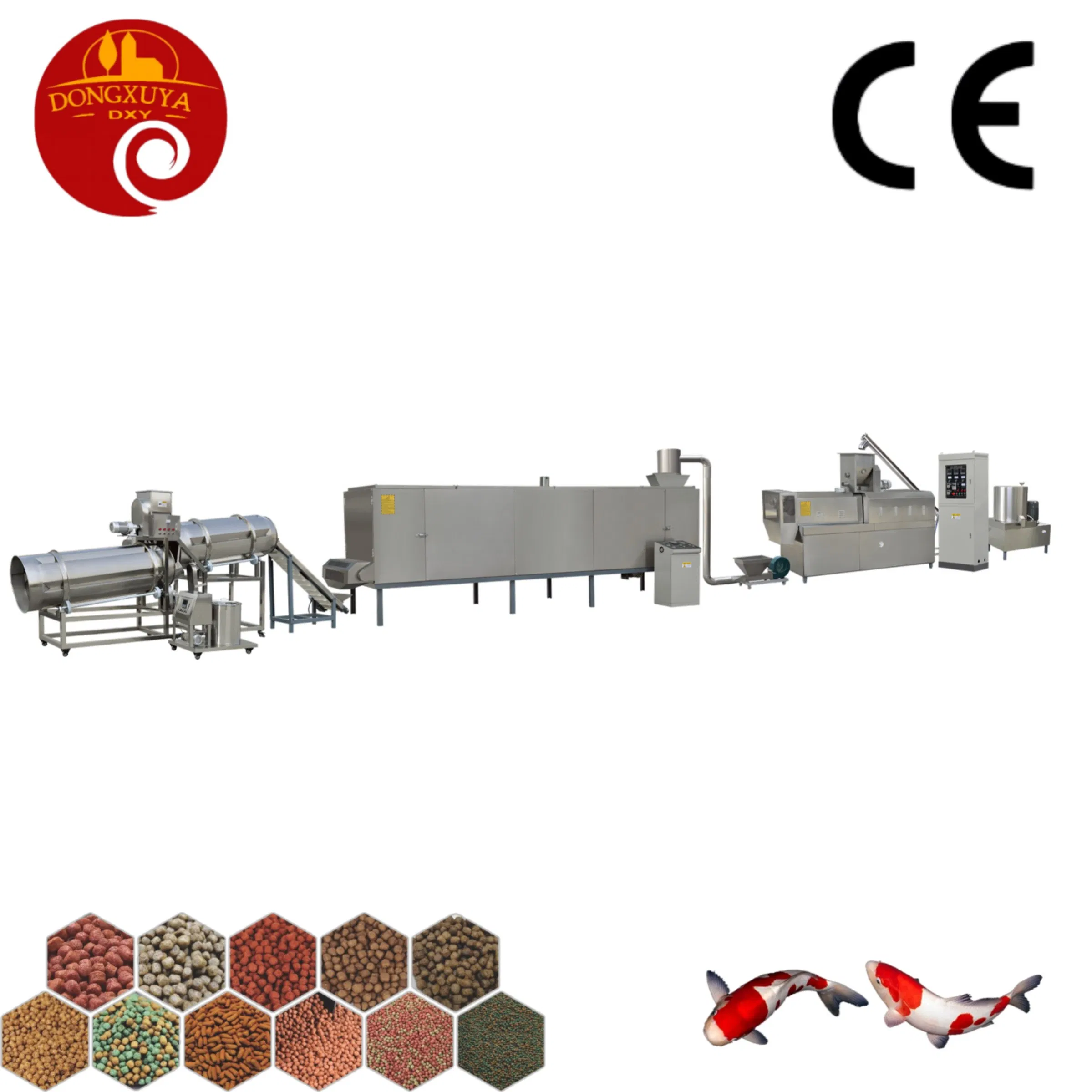 4ton/H Automatic Aquaculture Feed Pellet Making Extruder Machine Floating Sinking Fish Feed Equipment Plant Production Line