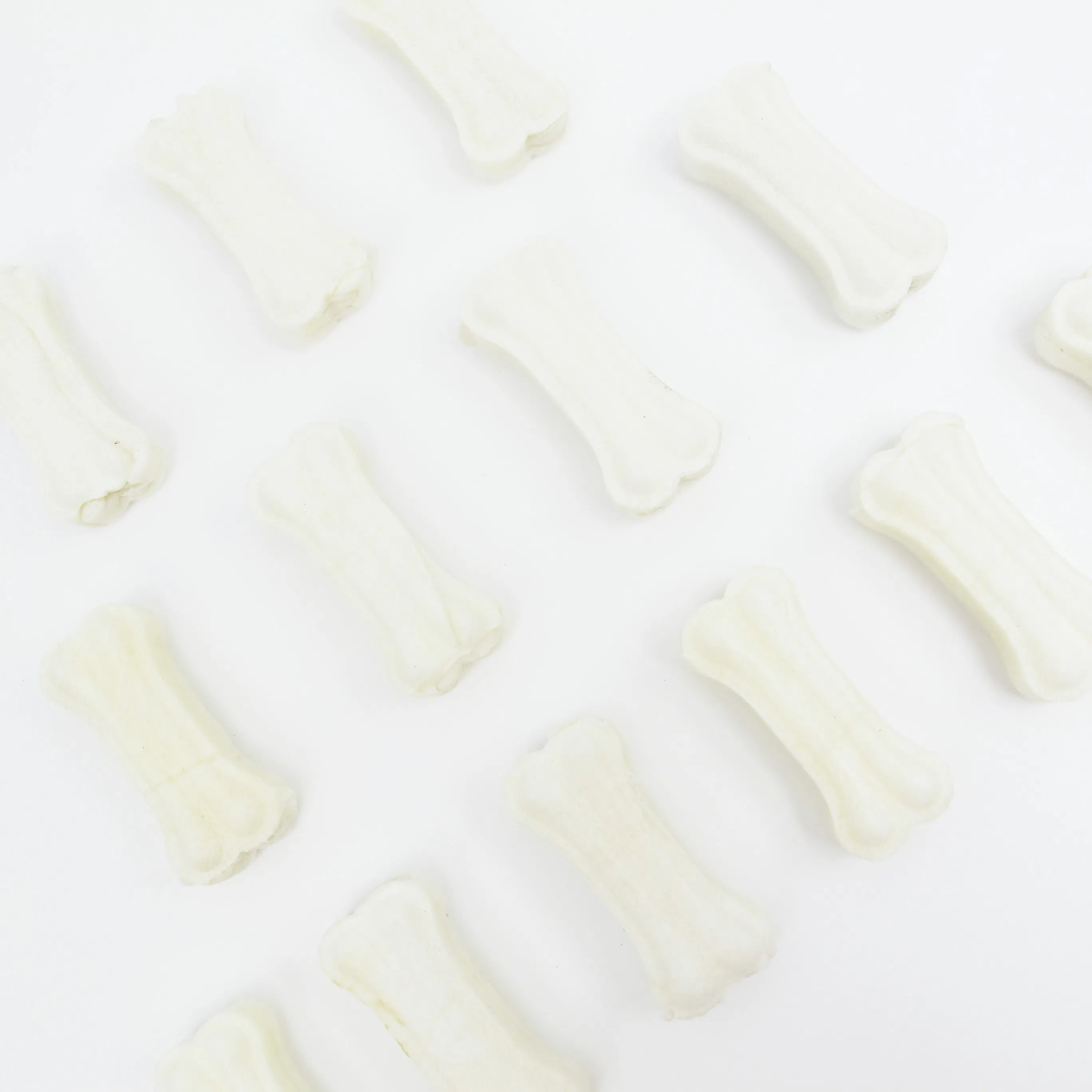 China Wholesale Supply Clean Teeth Calcium Supplement Pet Food Cat Snack Dog Treat Cowhide Pressed Bone Chicken 2 Inch Dog Chew