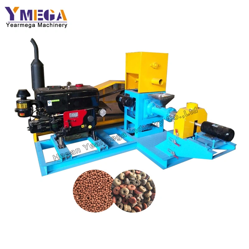 Small Size Floating Fish Feed Pellet Processing Machine with Diesel Engine