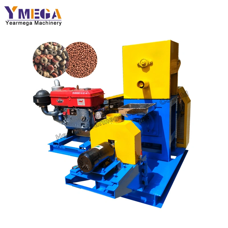 Small Size Floating Fish Feed Pellet Processing Machine with Diesel Engine