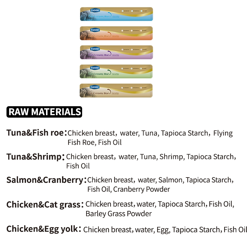 Delicious Faenbei Rainbow Cat Treat Bar for All Cat Breeds