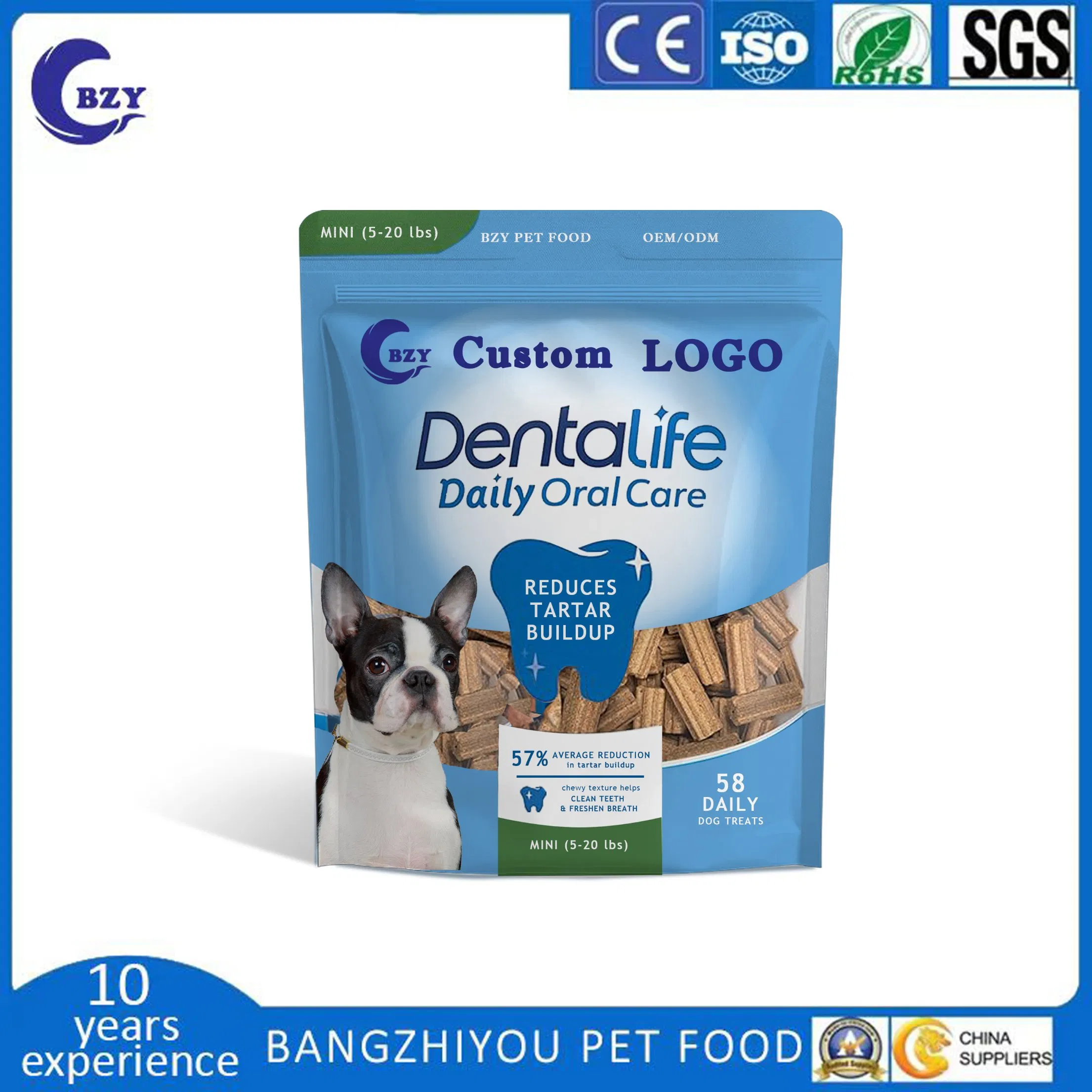Chewy Dental Chicken Flavor 17.1 Oz (481g) Dog Treats