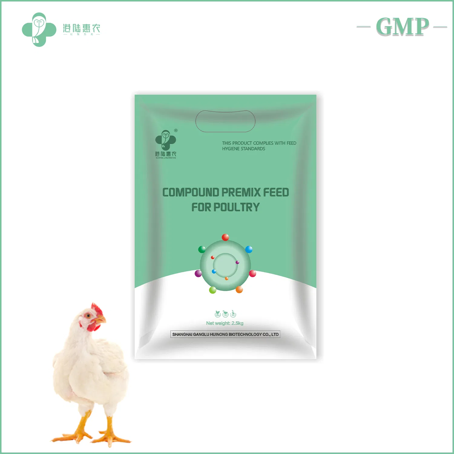 OEM Feed Grade Animal Protein Methionine Lysine Vitaminc Premix Feed Core Formula for Self-Made Poultry Premix Powder Feed of Laying Hens and Broiler Chicken