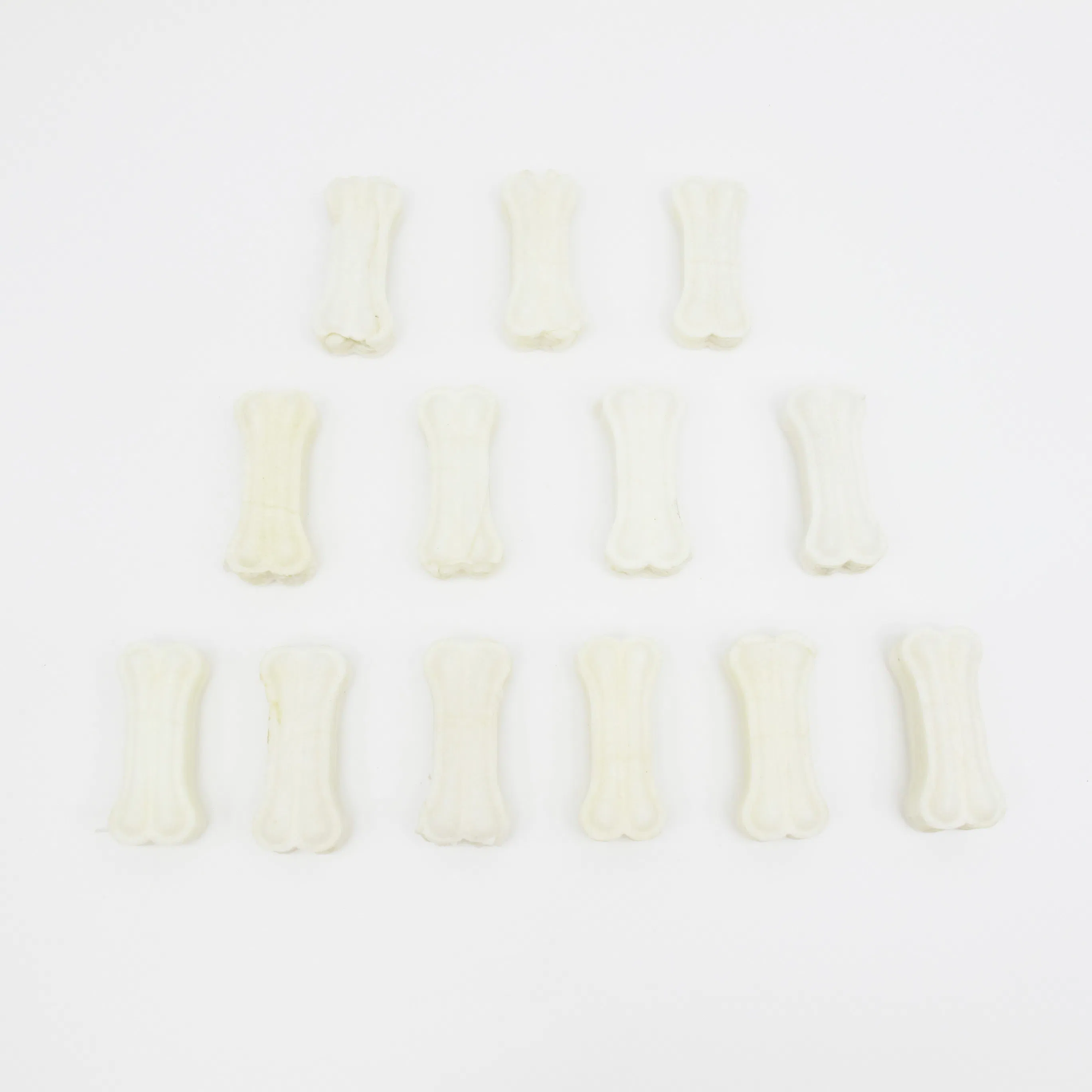 China Wholesale Supply Clean Teeth Calcium Supplement Pet Food Cat Snack Dog Treat Cowhide Pressed Bone Chicken 2 Inch Dog Chew