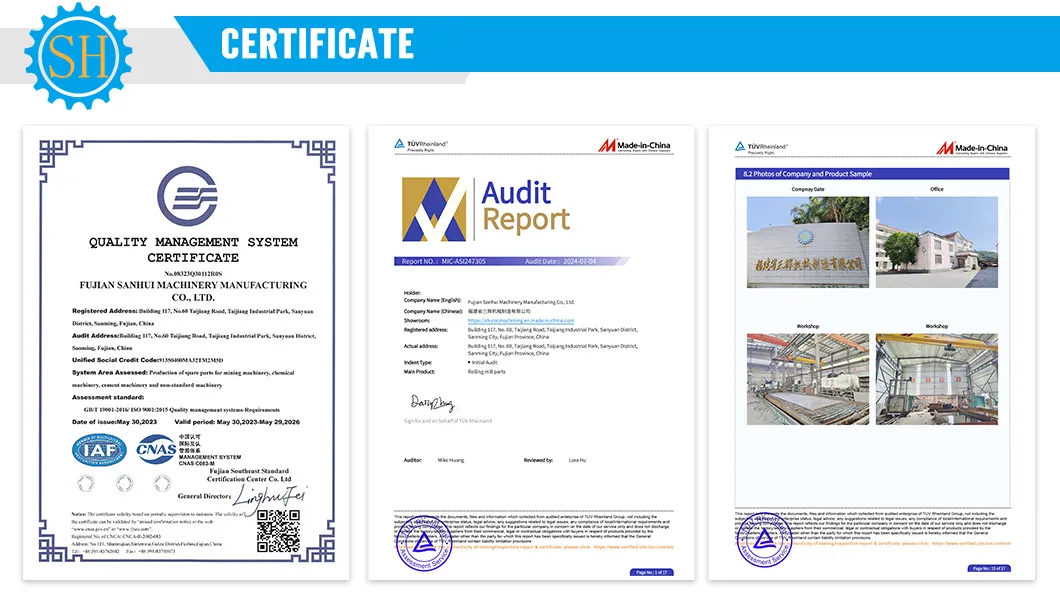 ISO TUV Certificates