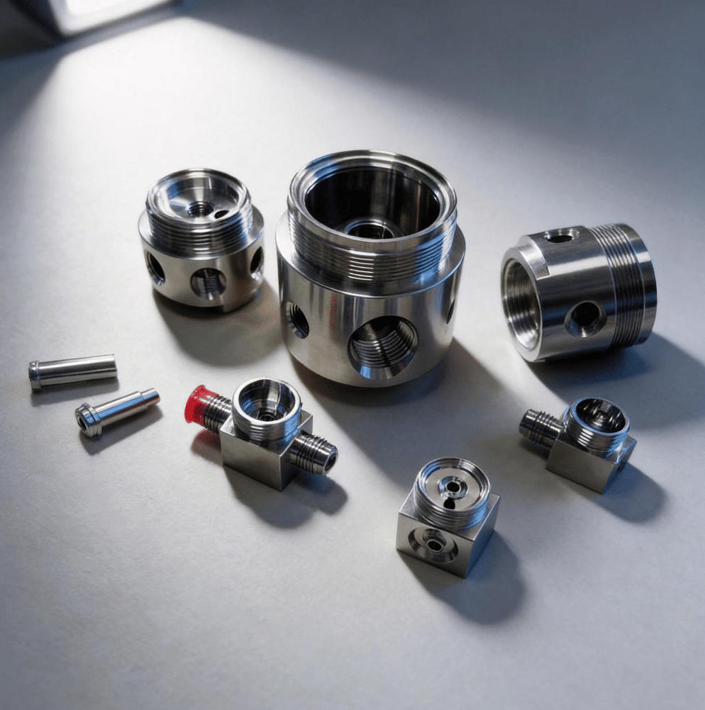 Custom Stainless Steel &amp; Brass Metal Parts Precision CNC Lathe Turning Machining Components Rapid Prototype Service