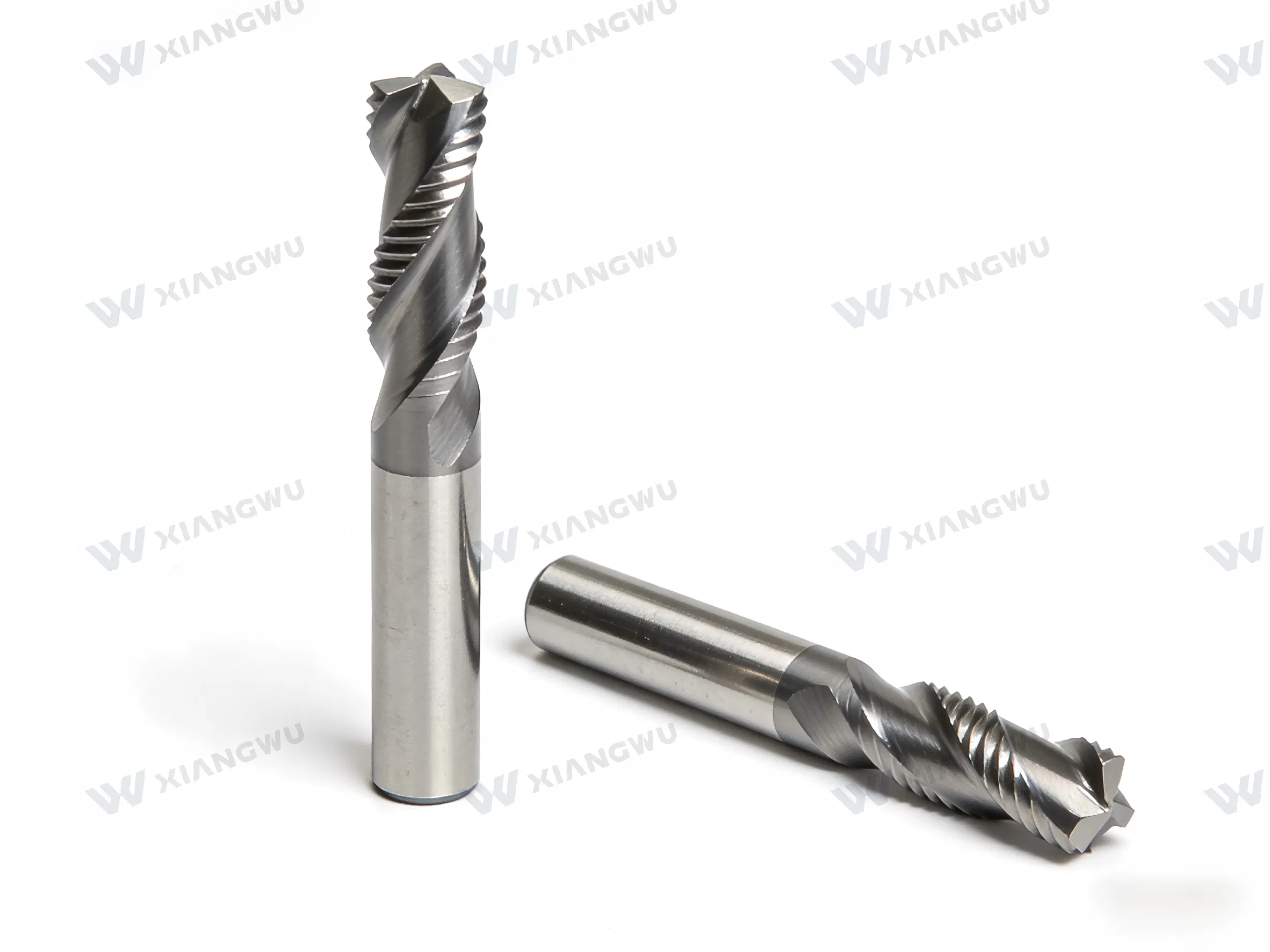 Custom Length Carbide End Mill Blank Roughing &amp; Finishing Geometry Ready for Coating