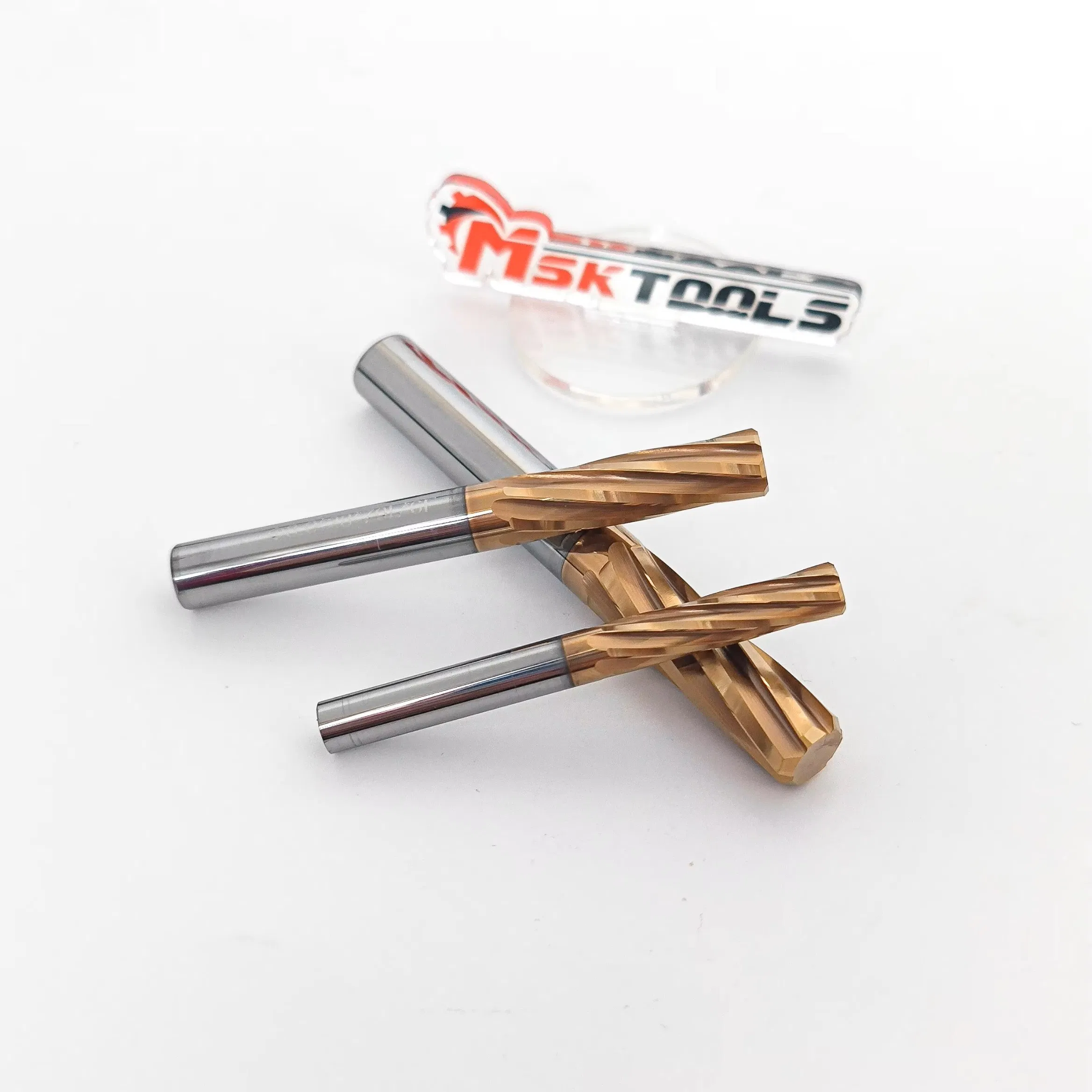 Tialn Coating Carbide Material HRC55 Processing Precision Bore Finishing Reamer