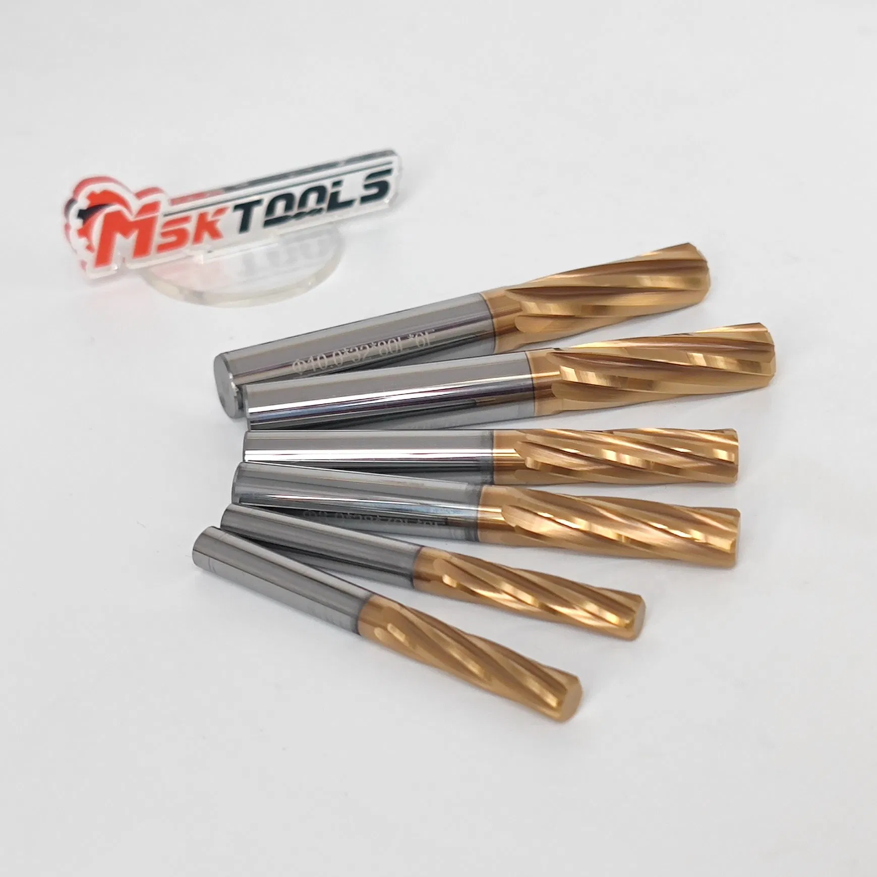 Tialn Coating Carbide Material HRC55 Processing Precision Bore Finishing Reamer