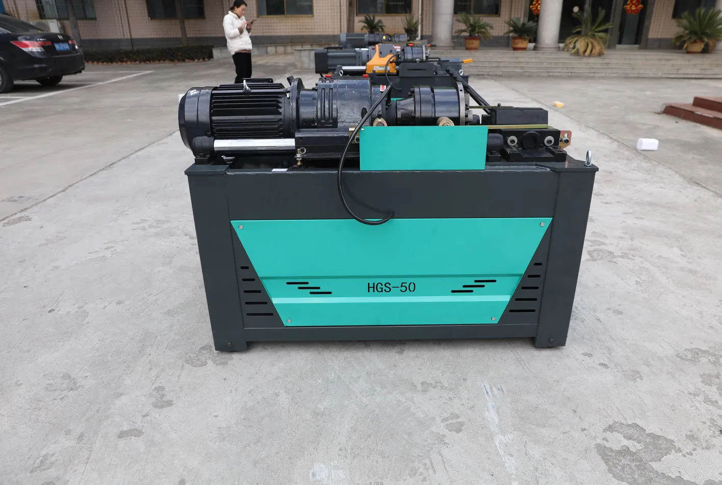 Automatic Self Tapping Rebar Coupler Threading Rolling CNC Machine High Precision Long Threading Steel Wire Bar Thread Rolling Machine