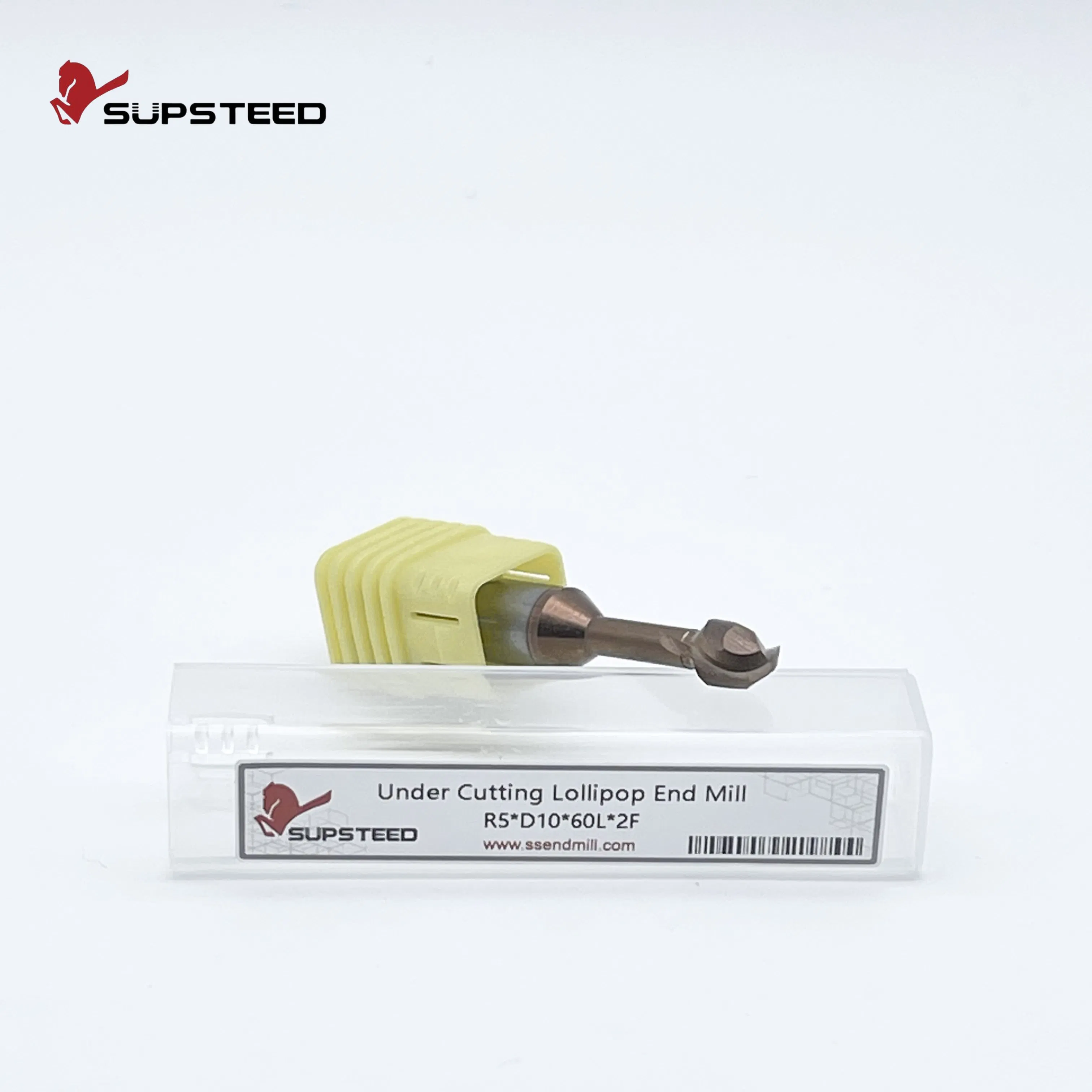 High-Quality Finishing with Undercutting Lollipop Ball Nose Solid Carbide Tungsten Carbide Stainless Steel Tungsten Steel HSS Flat End Mill