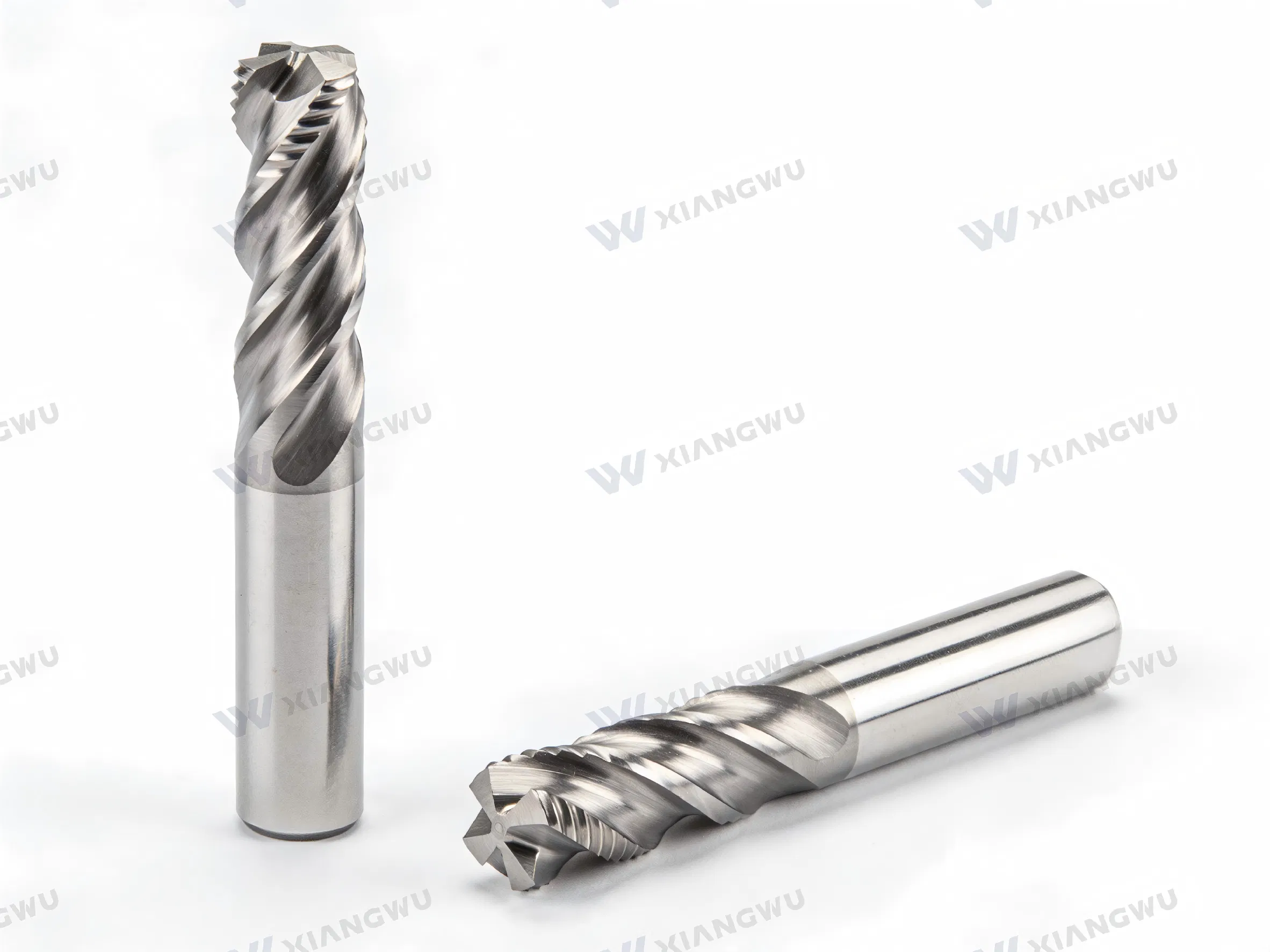 Custom Length Carbide End Mill Blank Roughing &amp; Finishing Geometry Ready for Coating
