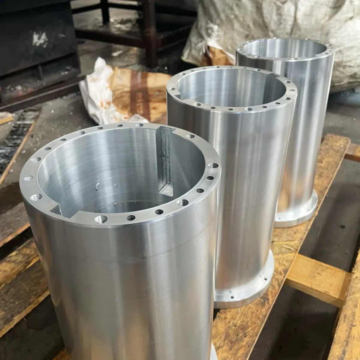 Oil &amp; Gas Drilling Rig Cylindrical Parts High-Strength Alloy Steel CNC Precision Machined Components