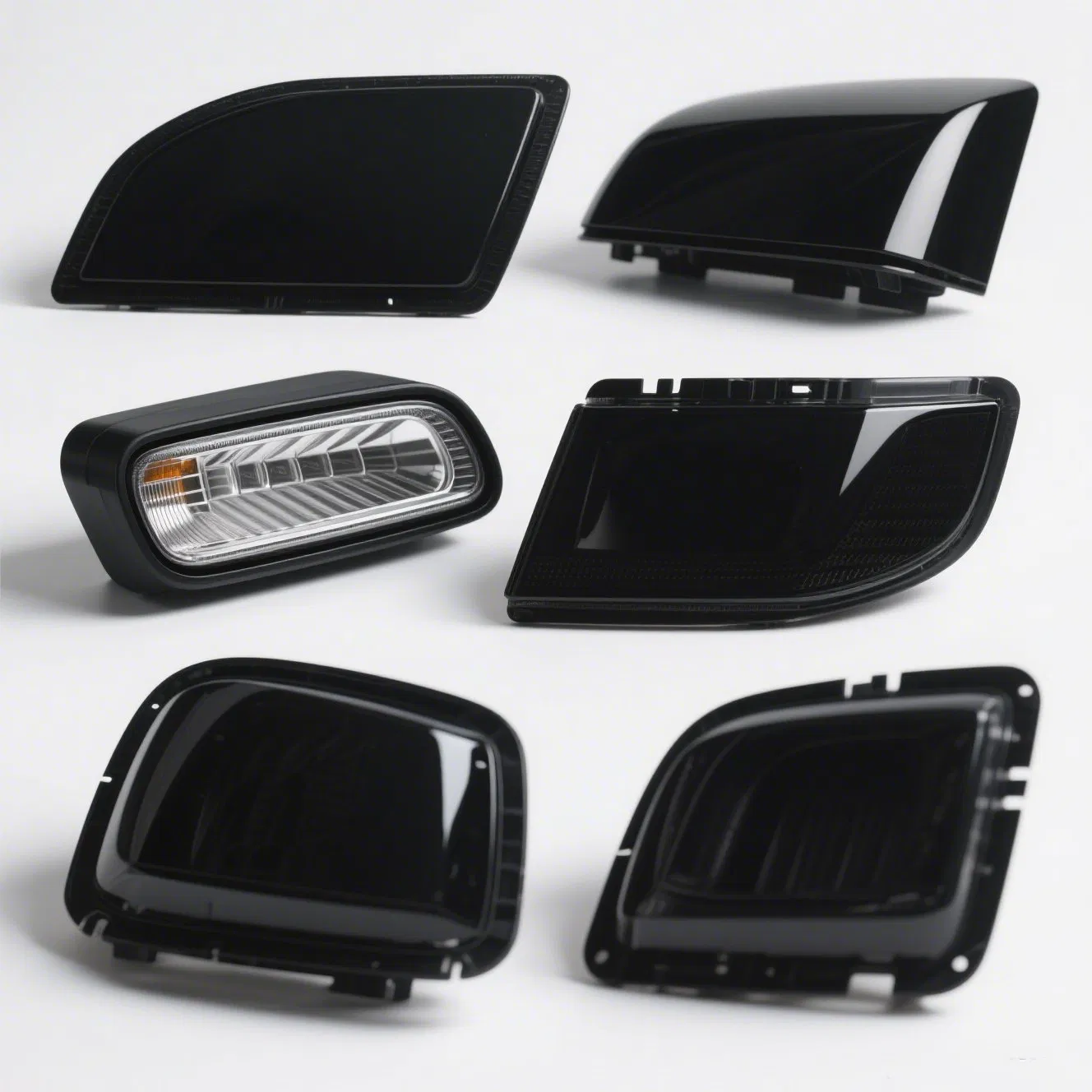 Chinese Factory Custom CNC Plastic Machining Automobile Part Car Lamp/Light/Len Parts CNC Machining